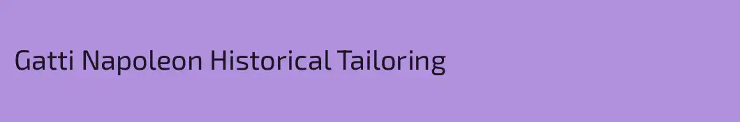 Gatti Napoleon Historical Tailoring